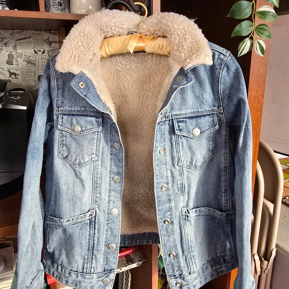 Sherpa lined jean jacket